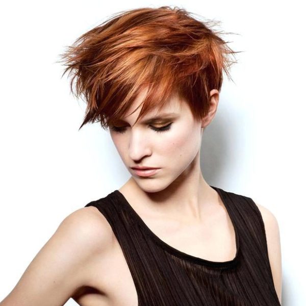 Couleur cuivrée de l'article pixie et couleur cuivrée - Yoann Forlini Le Coiffeur Français